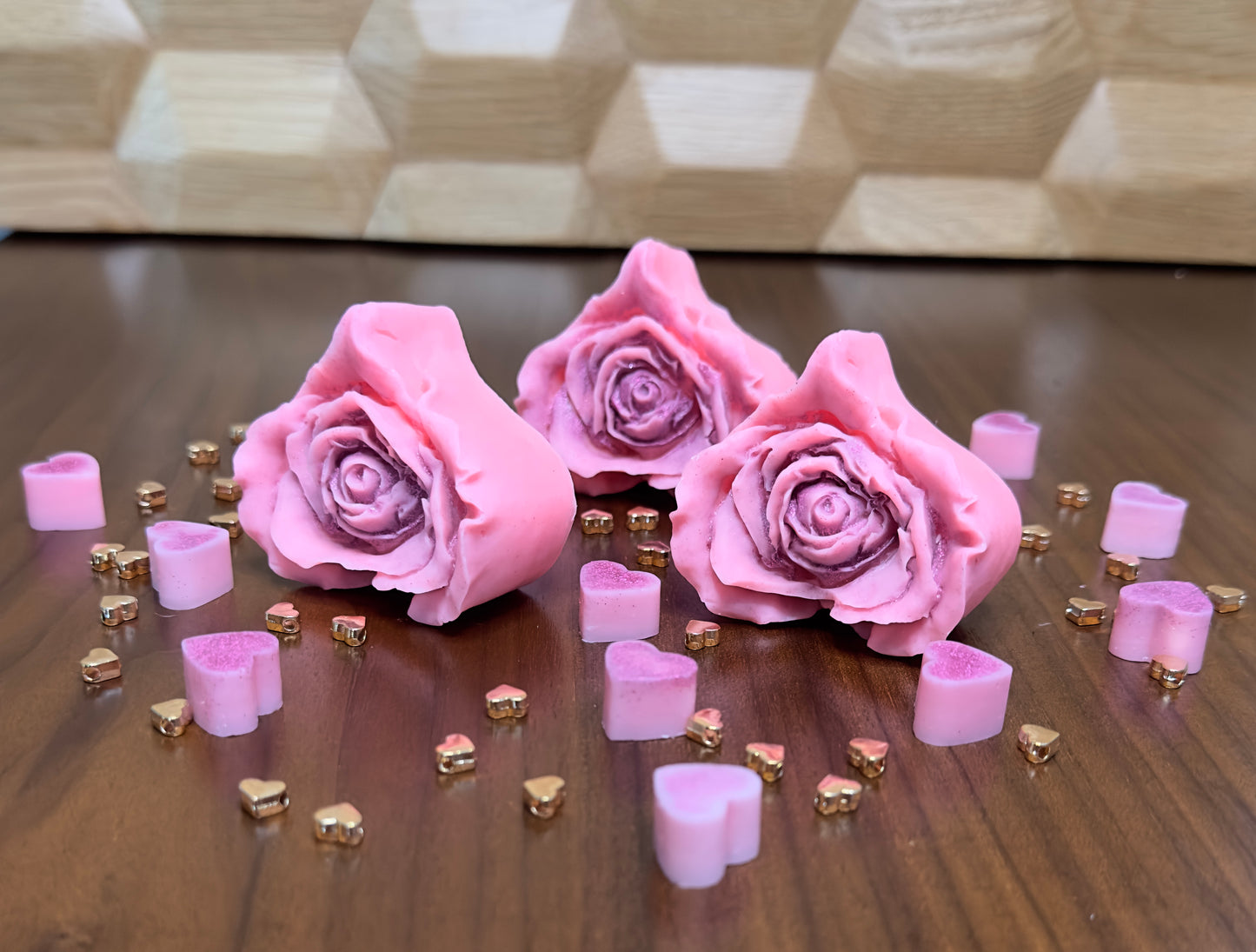 Rose wax melt 3-pack