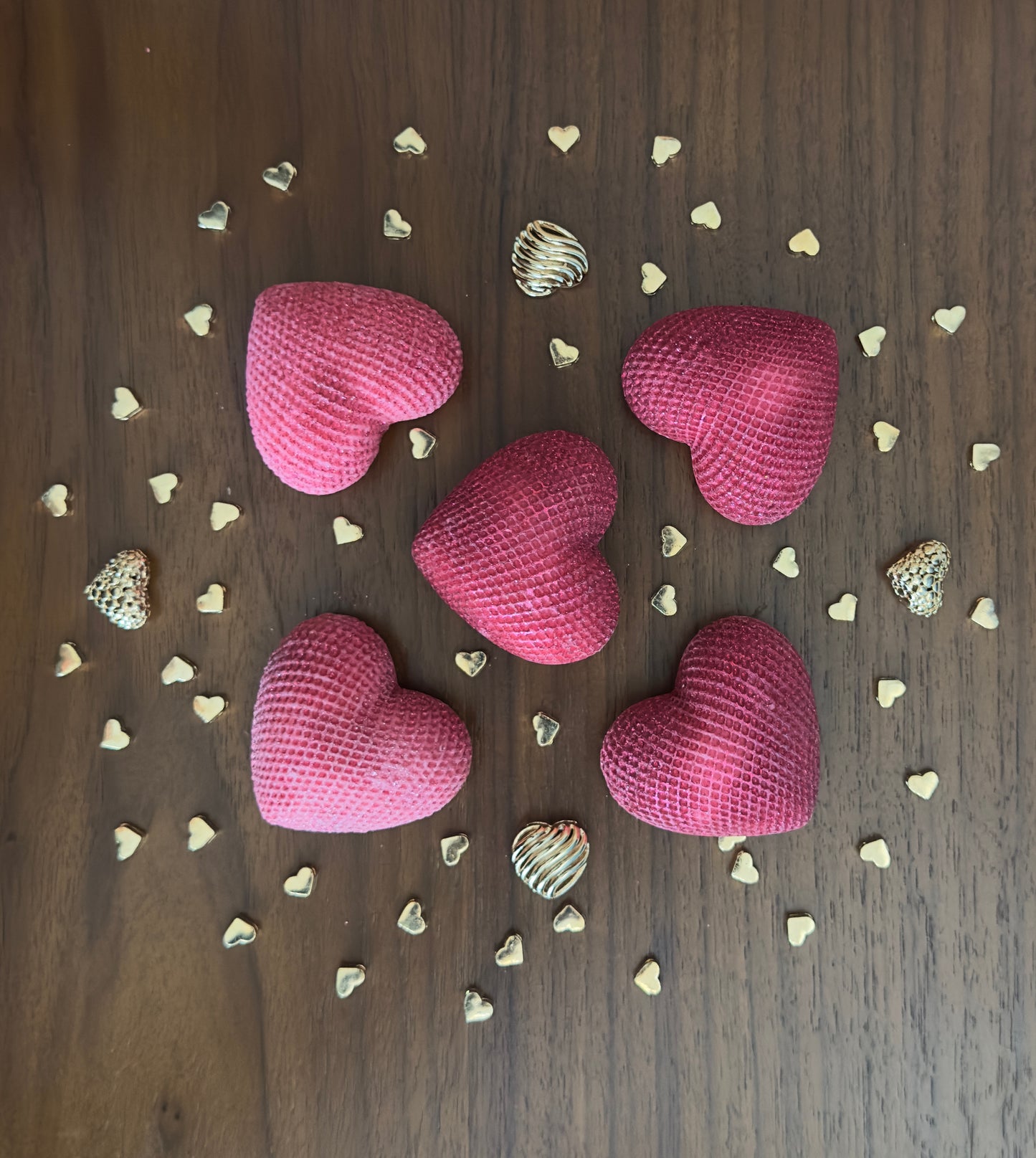 Mesh heart wax melt 5-pack